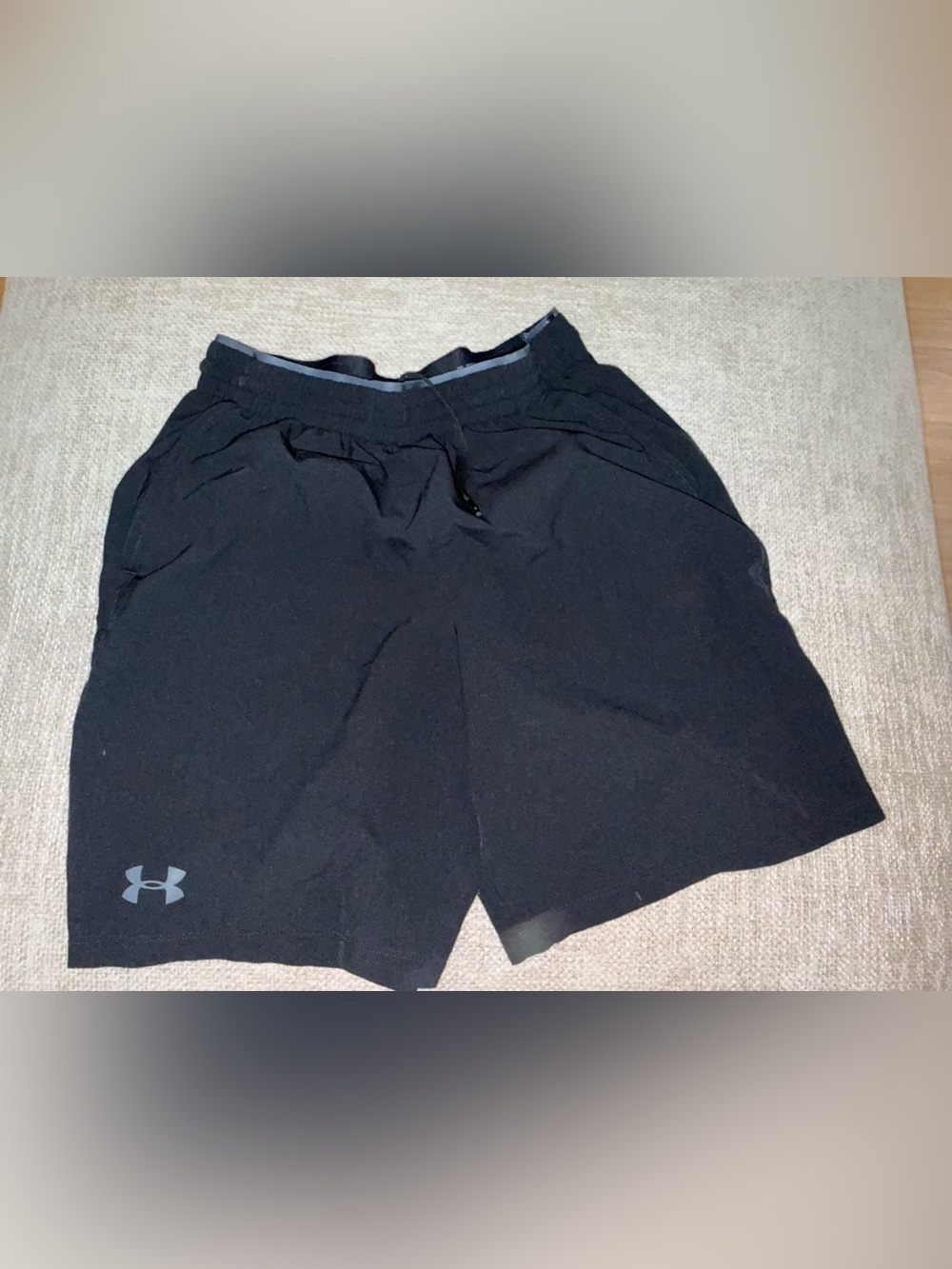 Under Armour Black Men's Athletic Shorts with Reflective Logo